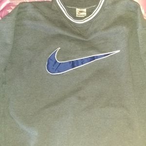 Vintage Grey Nike Big Swoosh Sweatshirt